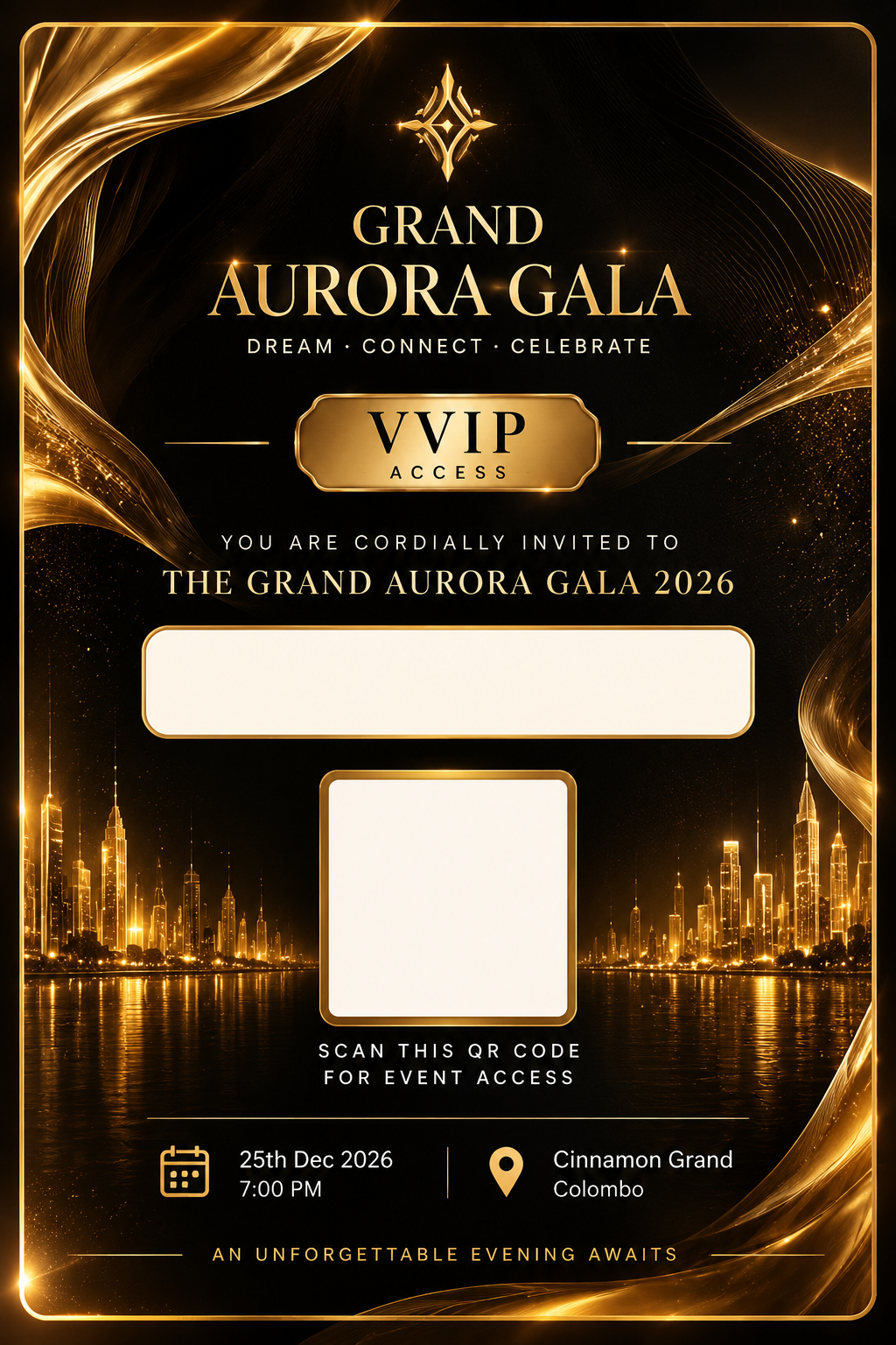 Luxury invitation design